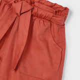 Girl Shorts with Bow Terracotta