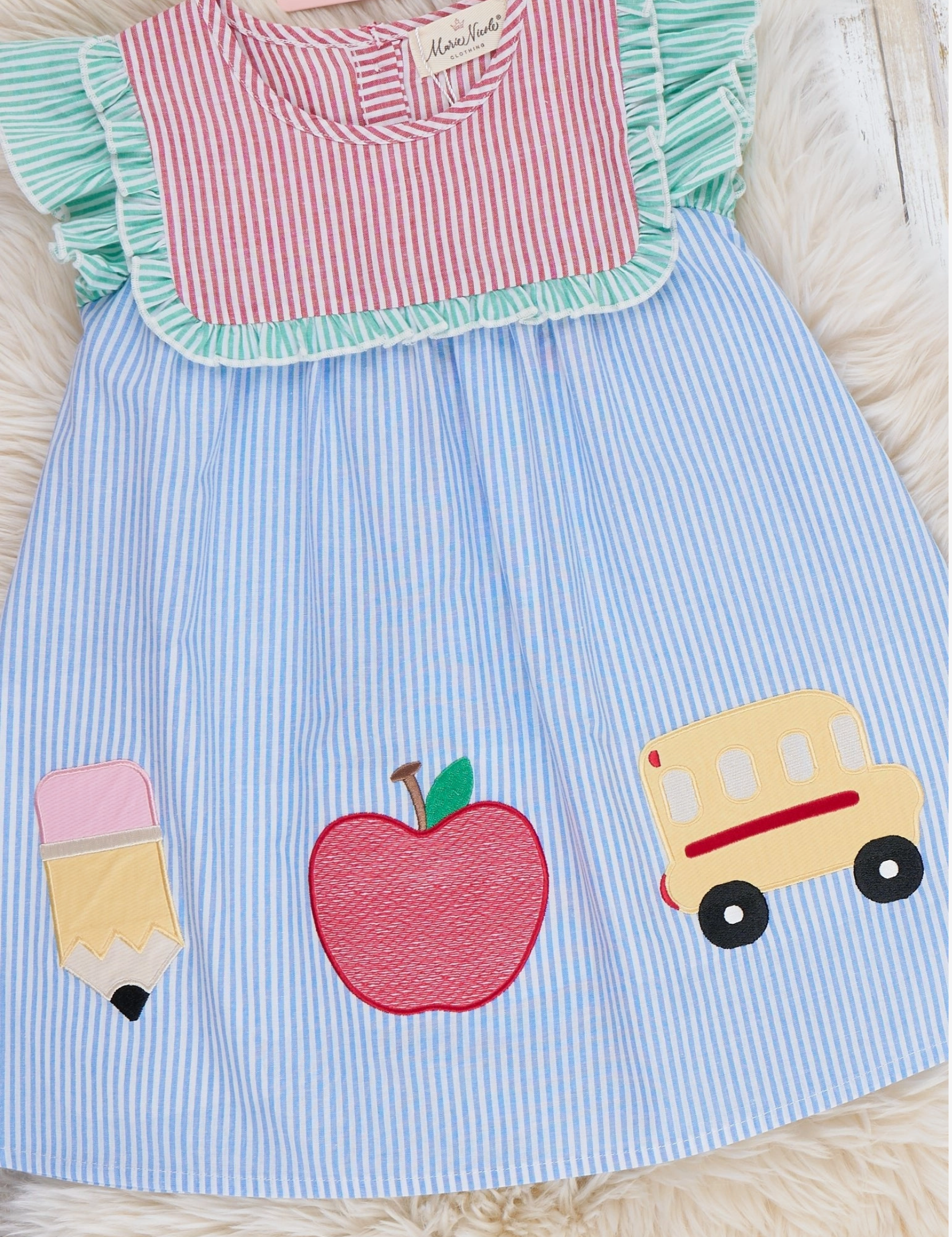 School Days Embroidered Dress