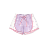 Elise Short - Petal Purple Willington Windowpane, Cotton Candy Pink