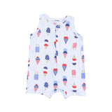Sleeveless Shortie Romper - American Ice Cream
