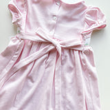 Smocked Bunnies Pink Knit Dress