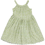 Stella Dress in Green Ditsy Floral