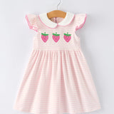 Strawberry Dress Ruffle Peter Pan Collar