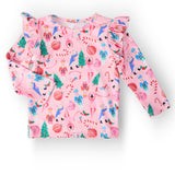 Sugarplum Fairy L/S Ruffle Tee