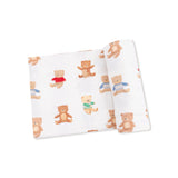 Teddy Bear Collection Bamboo Swaddle Blanket