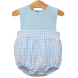 Thomas Sunsuit- Light Blue Gingham