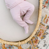 Top & Bottom 4Pc Newborn Set - Dusty Rose