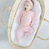 Top + Bottom Newborn Outfit - Pink