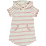 Tracey Dress in Pink Ivory Stripe