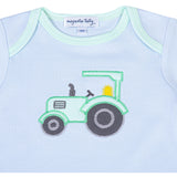 Tractor Time Applique Footie