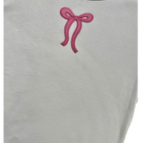 White Bow Baby Tee