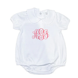 Scalloped Collard Bubble - White