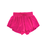 Fly Away Butterfly Shorts - Neon Pink