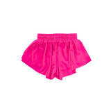 Fly Away Butterfly Shorts - Neon Pink