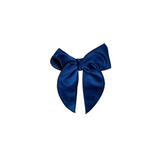 Medium Velvet Bowtie with Twisted Wrap and Whimsy Tails