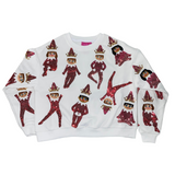 Kids White Elf On The Shelf Sweatshirt