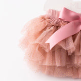 Vintage Pink & Gold Glitter Ruffle Tutu Bloomer