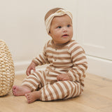 Waﬄe Long Sleeve Jumpsuit || Harvest Stripe