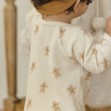 Waffle Long Sleeve Jumpsuit | Gingerbread