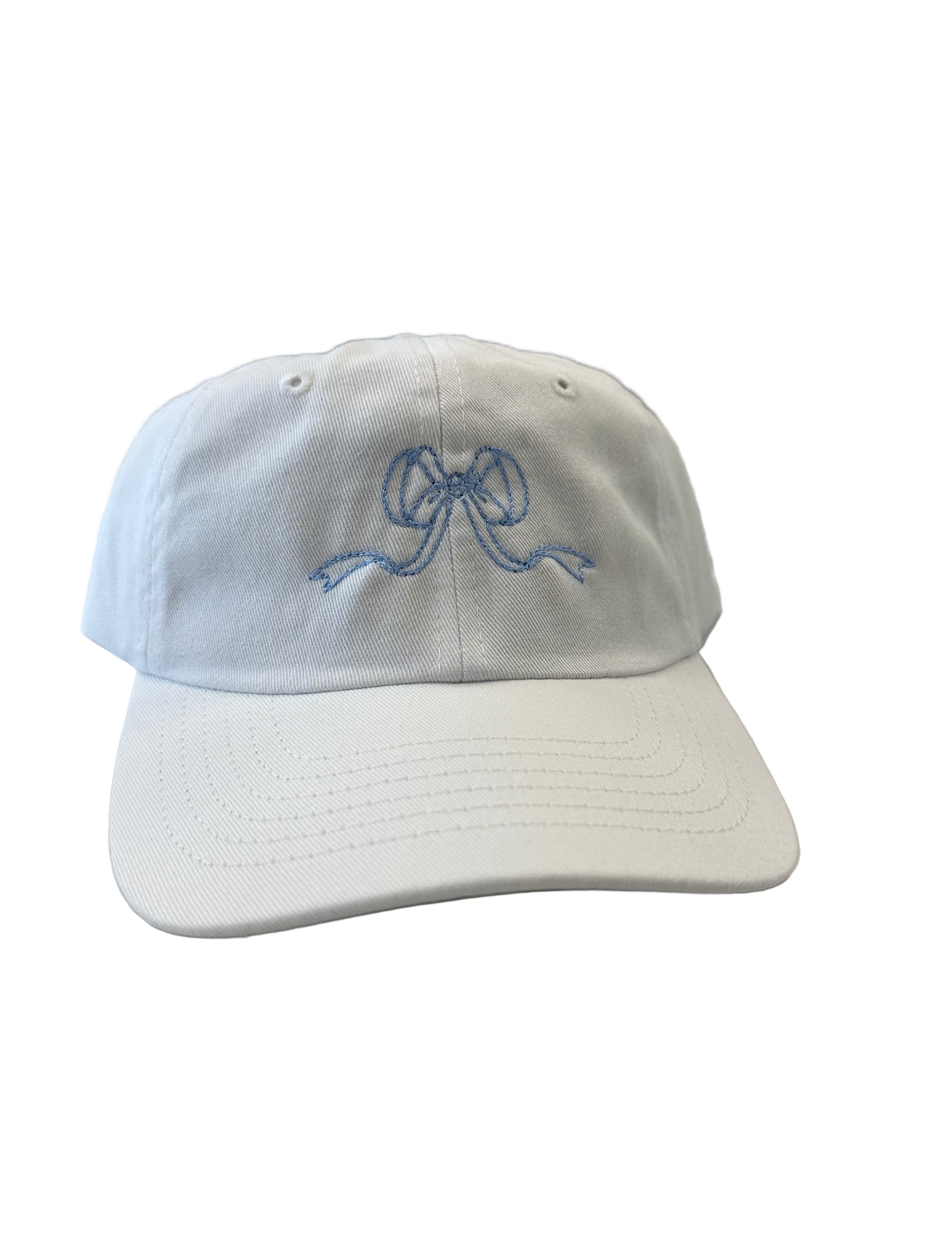 Embroidered Bow Cap