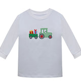 White Houston Shirt - Tractor with Gifts