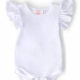 White S/S Flutter Bodysuit