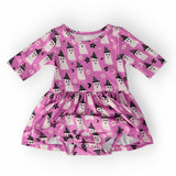 Witches Boo 3/4 Sleeve Twirl Bodysuit