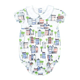 Girls Rainbow Row Pleated Bubble