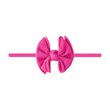 Baby Fab® Skinny Soft Nylon Bow Headband | Color Options