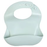Honeydew Green Silicone Bib with Crumb Catcher