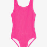 Addison - Square Neck One Piece Swimsuit with Crinkle Texture Fabric