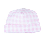 Baby Checks Hat - Pink