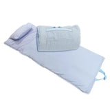 Baby Blue Gingham Nap Roll Mat