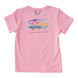 Pro Performance Fishing Tee - Beach Art Pink