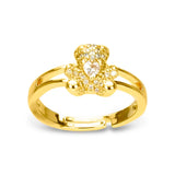 Bear Charm Necklace & Ring Set