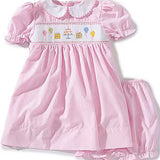 Smocked Birthday Dress With Matching Bloomers