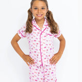 Bows Short Sleeve Pajama Set