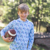 Boys' Outrigger Performance Shorts in Orange Chiffon