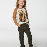 Raglan Jersey Tshirt - Brown Bears