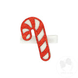 Candy Cane Layered Glitter Clip