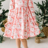 Gwendolyn Dress in Santa Cocoa | Girls Christmas