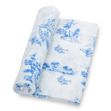 Chinoiserie Muslin Swaddle Blanket