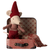 Christmas mouse, Baby in suitcase