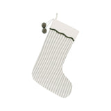 Christmas Stocking | Forest Pinstripe