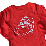 Long Sleeve Red Christmas Santa Tshirt