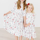 Clara's Christmas Ruffle Twirl Dress