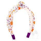 Clemson Printed Knot Headband