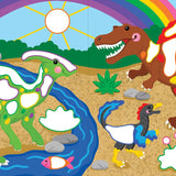 Color-By-Dots Dinosaurs