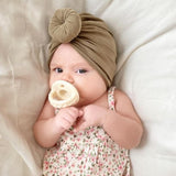 Buttercream/Toast Braids Sweetie Soother™ Pacifier Set