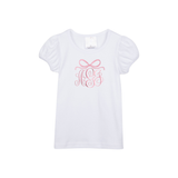 Bow Embroidery with Monogram (custom order)